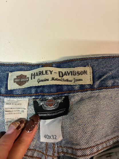 Vintage Harley Davidson Jeans baggy 40/32 fit L - XL 6052