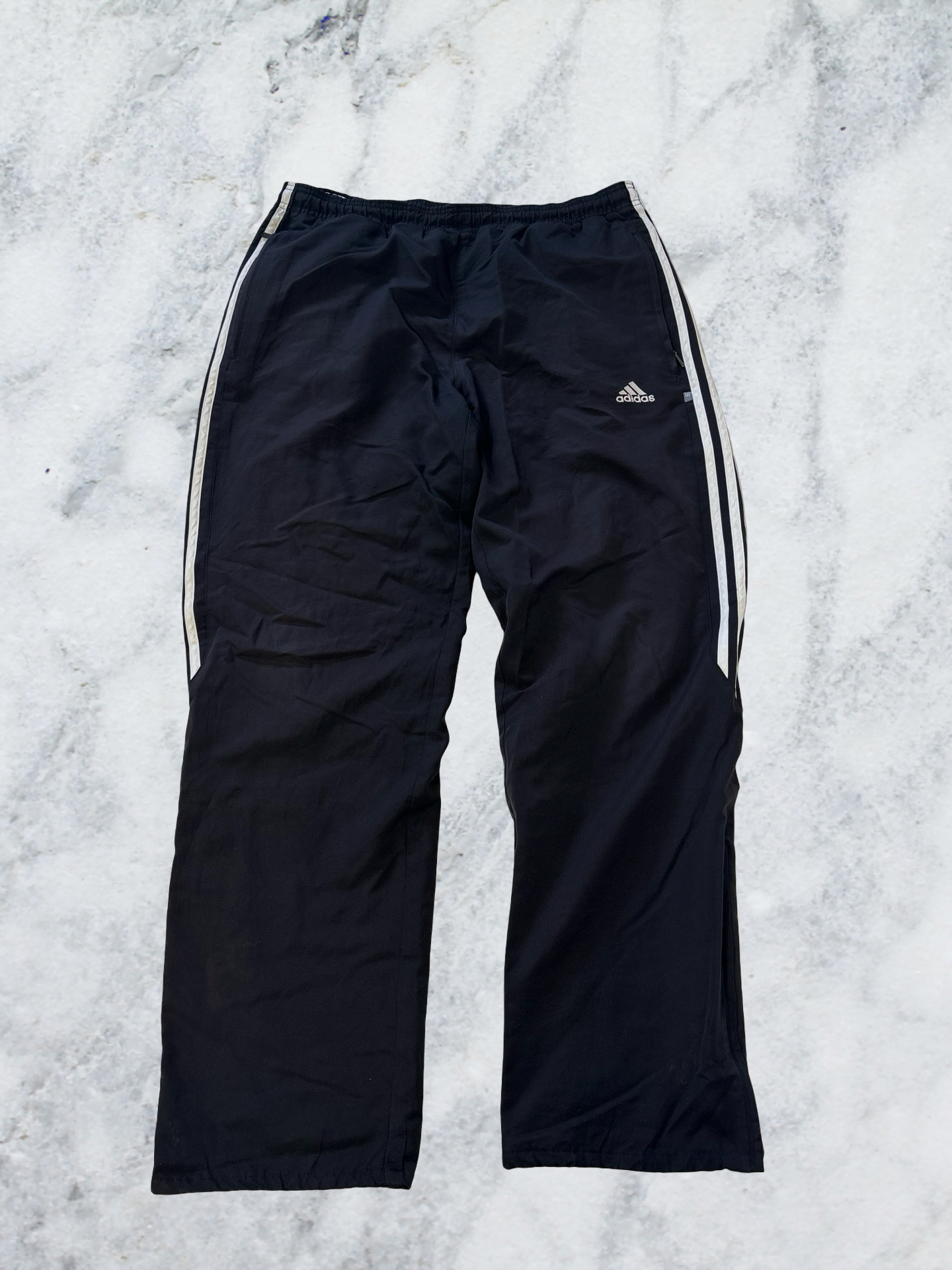 Adidas Vintage Trackpants S baggy Bund innen beschädigt 6880