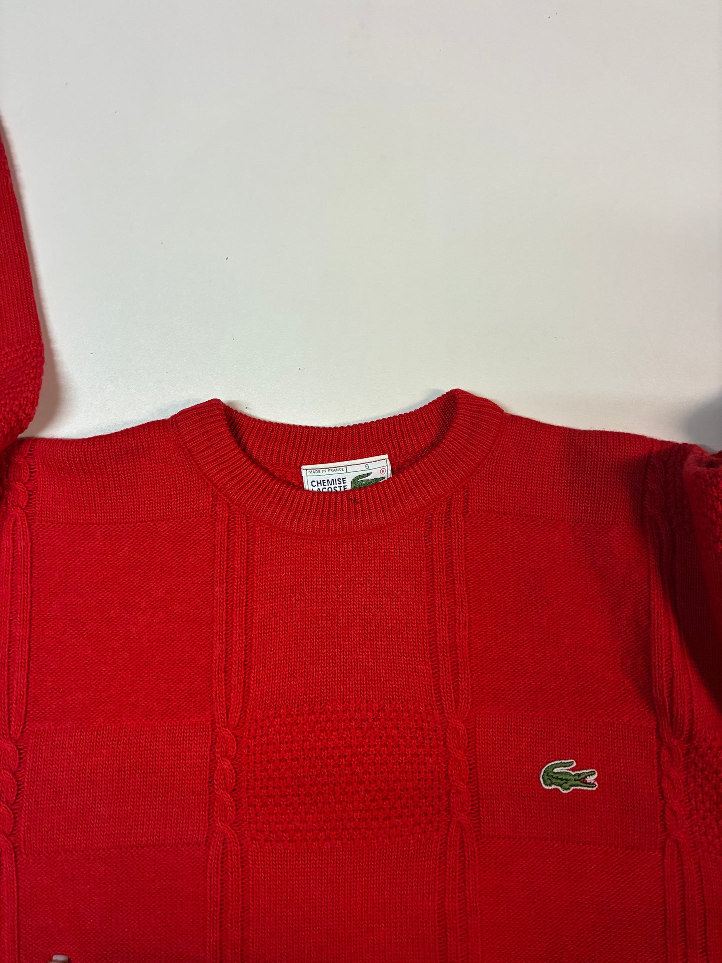 Vintage Lacoste Woll Pullover M 6456