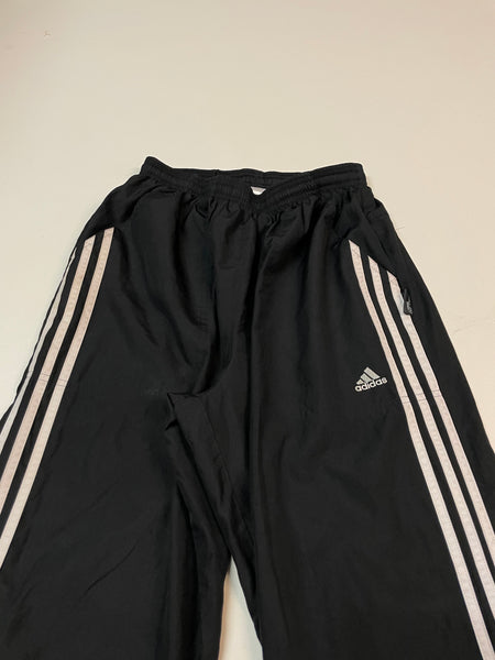 Adidas Vintage Trackpants Baggy Nylon Stoff aus Regenjacke S 9483