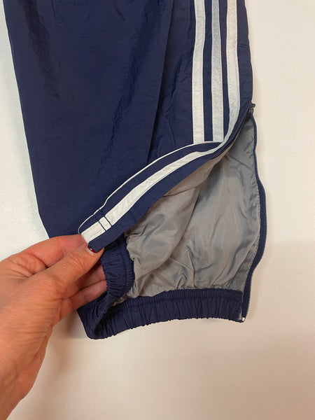 Adidas Vintage Trackpants Baggy Nylon Stoff aus Regenjacke #9370 Gr L