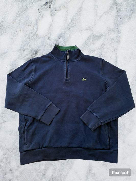 Vintage Lacoste Pullover mit Reißverschluss XXXL fit S 6773