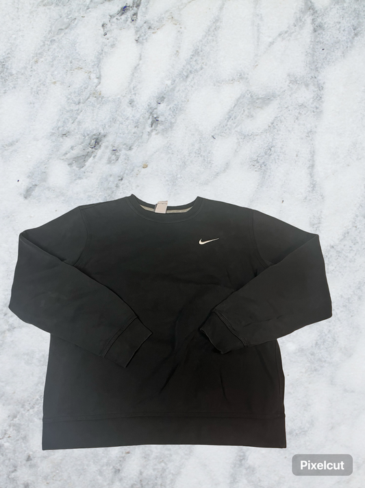 Vintage Nike Sweatshirt XL fit M schwarz bestickt 5731