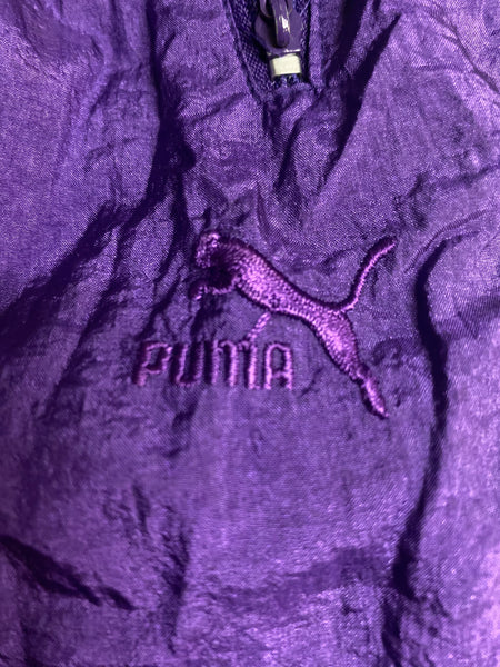 Puma Vintage Trackpants, Baggy, Nylon Stoff aus Regenjacke - M #8872