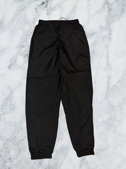 Nike Vintage Trackpants M Full Black Baggy 6195