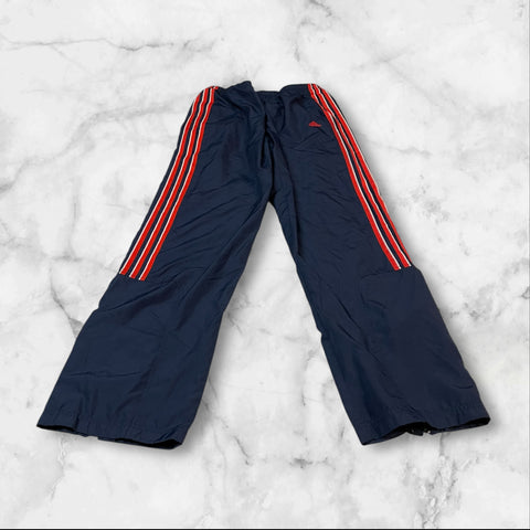 Adidas Vintage Trackpants Baggy Nylon Stoff aus Regenjacke M 9511