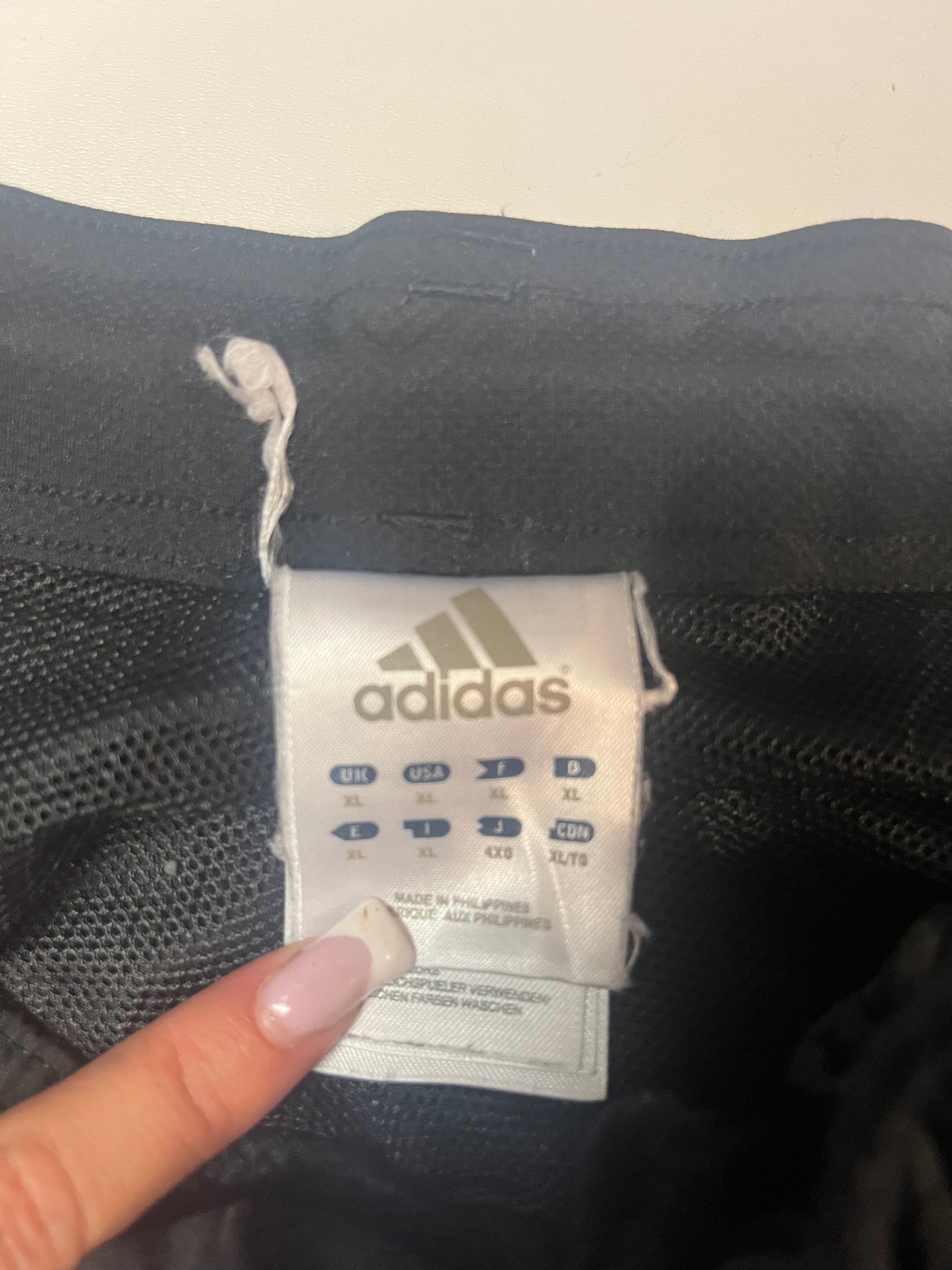 Vintage Adidas Trackpants baggy XL Bund beschädigt 3965