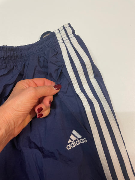 Adidas Vintage Trackpants Baggy Nylon Stoff aus Regenjacke #9370 Gr L