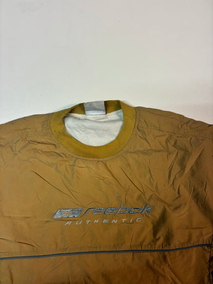 Vintage Reebok Sweatshirt aus Regenjacken Stoff S fit M 5930