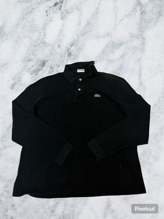 Vintage Lacoste Polo Shirt S - M schwarz 6071