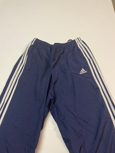 Adidas Vintage Trackpants Baggy Nylon Stoff aus Regenjacke #9370 Gr L