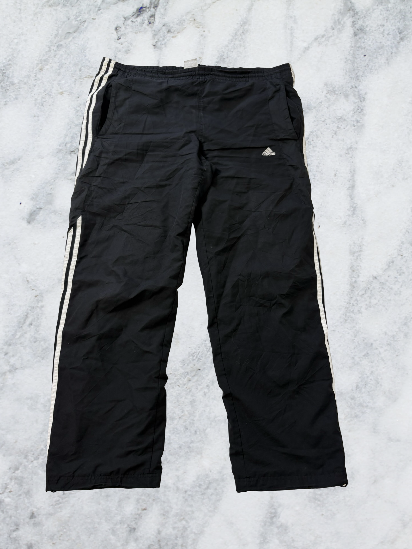 Adidas Vintage Trackpants L baggy Bund kaputt 6827