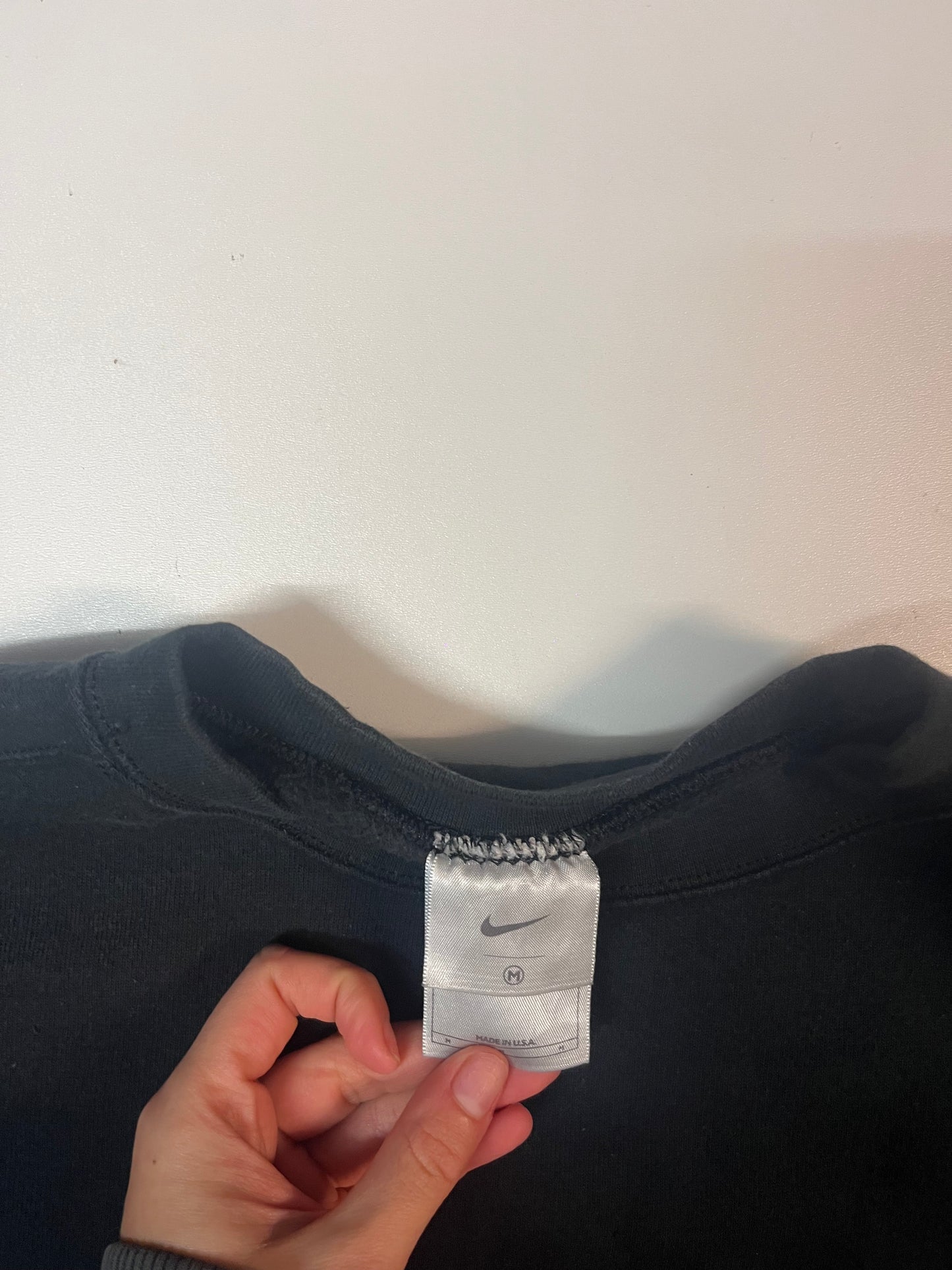 Vintage Nike Sweatshirt M fit S schwarz bestickt 5734