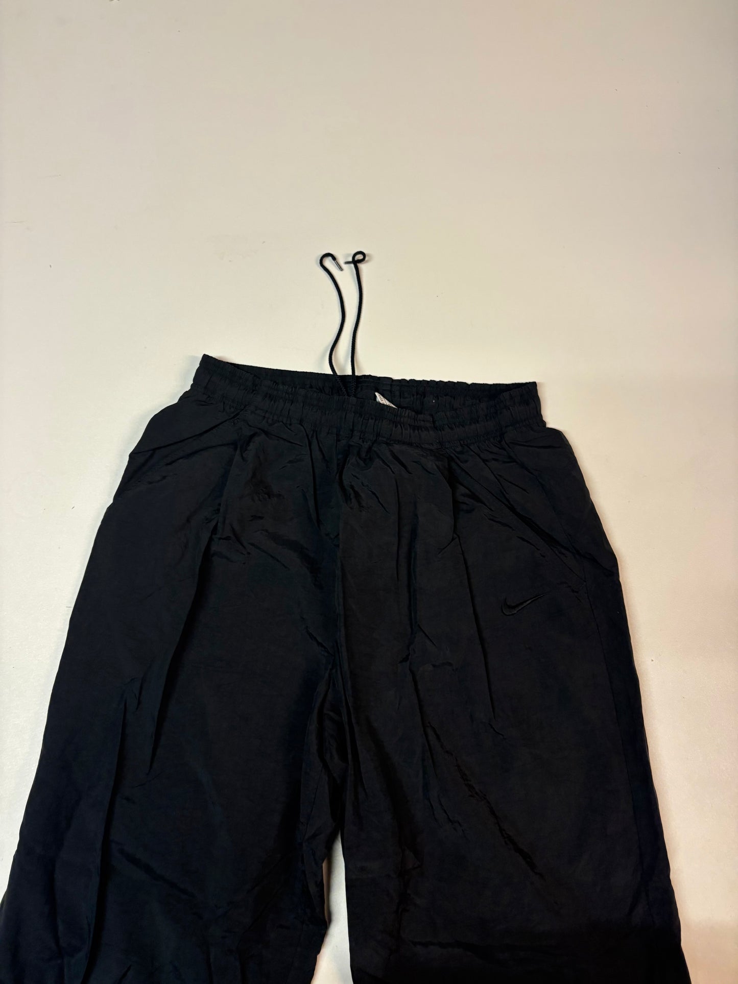 Nike Vintage Trackpants M Full Black Baggy 6195