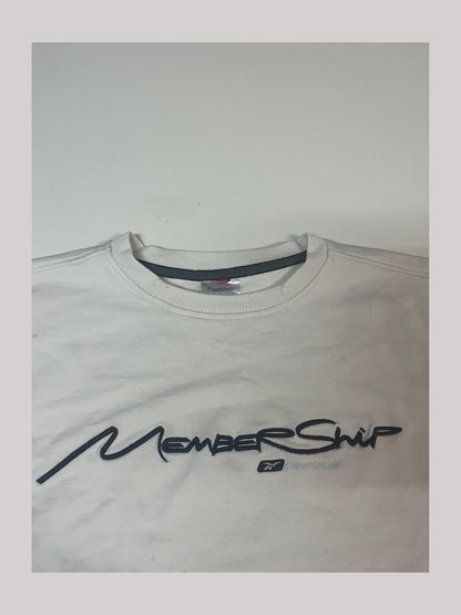 Vintage Reebok Sweater M fit L - XL viele kleine Flecken 4562