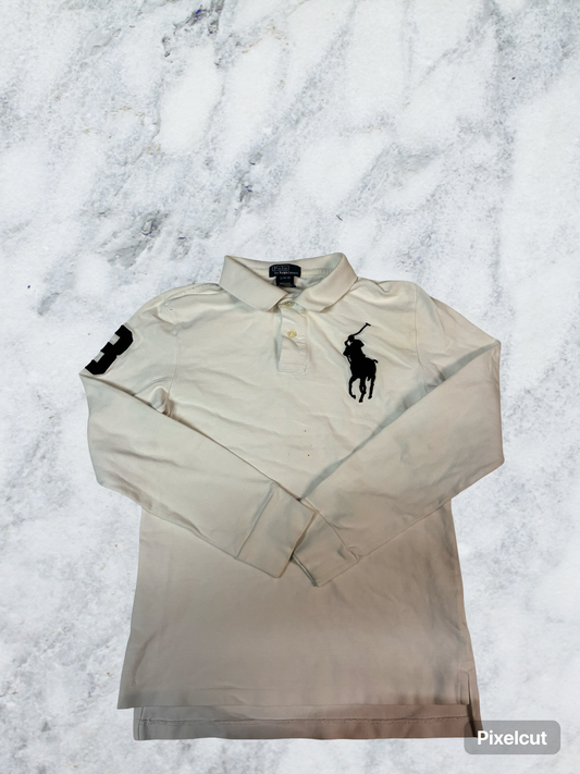 Vintage Polo Ralph Lauren Langarm Shirt Kids L fit XS 6017