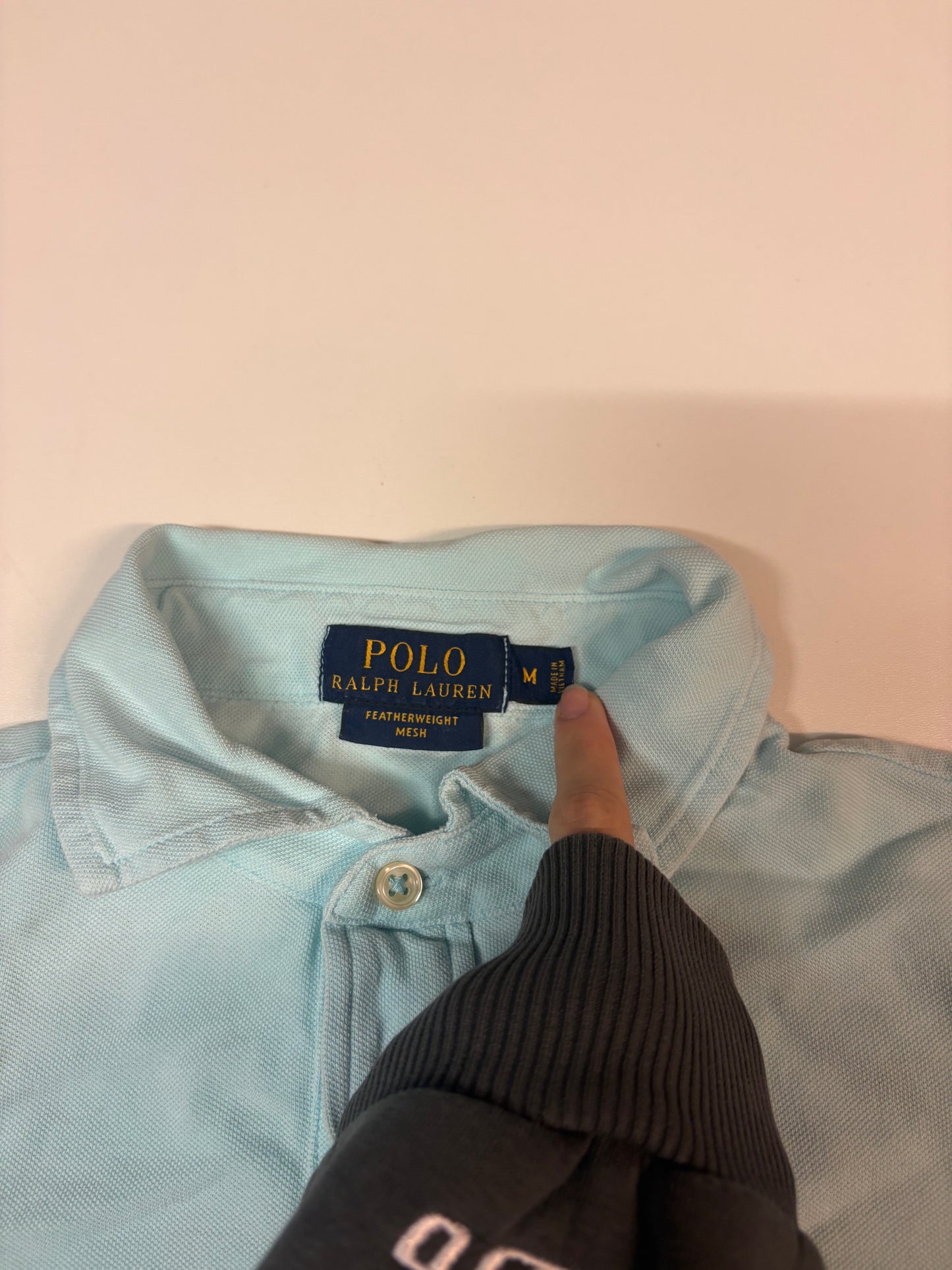 Polo Ralph Lauren Vintage Langarm Poloshirt M 5807