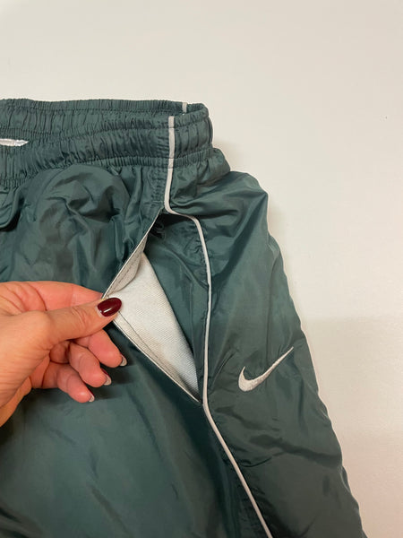 Nike Vintage Trackpants Baggy Nylon Stoff aus Regenjacke #9352 Gr L