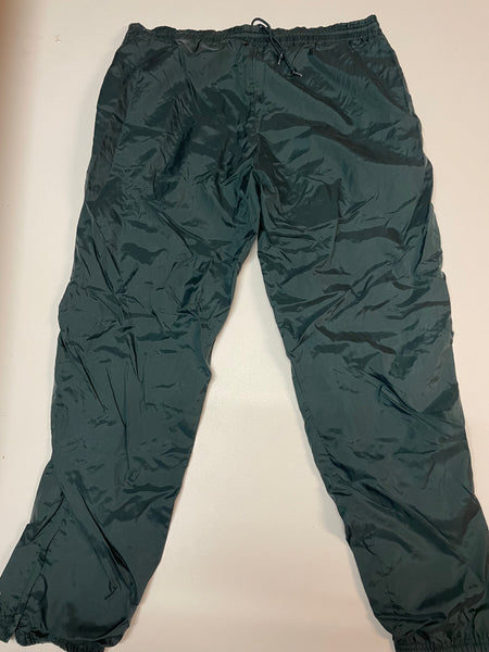 Reebok Vintage Trackpants Nylon Stoff aus Regenjacke Baggy L #8791