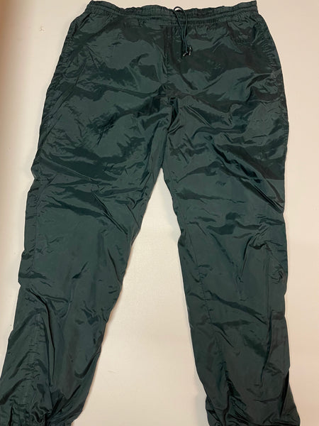 Reebok Vintage Trackpants Nylon Stoff aus Regenjacke Baggy L #8791