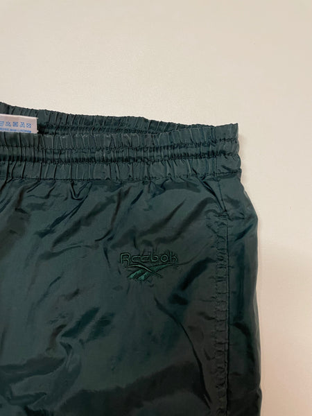 Reebok Vintage Trackpants Nylon Stoff aus Regenjacke Baggy L #8791