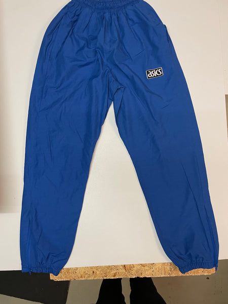 Asics Vintage Trackpants Baggy Nylon Stoff mit Regenjacke #8795 Gr L