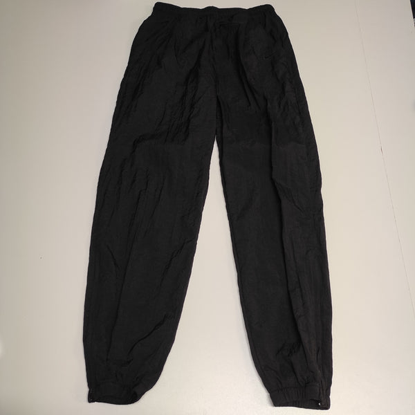 Nike Trackpants full black Vintage Baggy L Nylon Stoff aus Regenjacke #8547