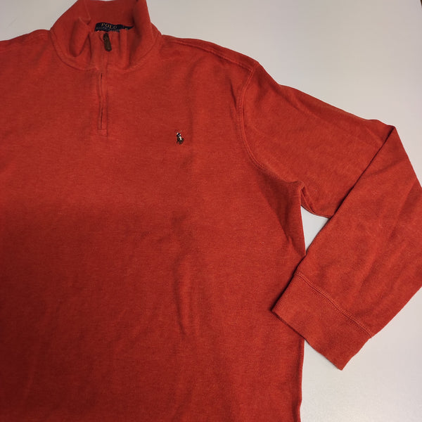 Ralph Lauren Vintage 3/4 Zip Pullover XL #8578