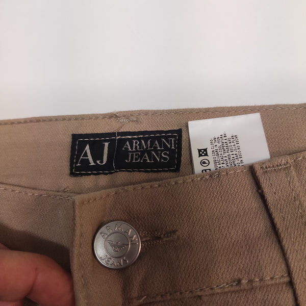 Armani Vintage Jeans Baggy S #9412 Beige