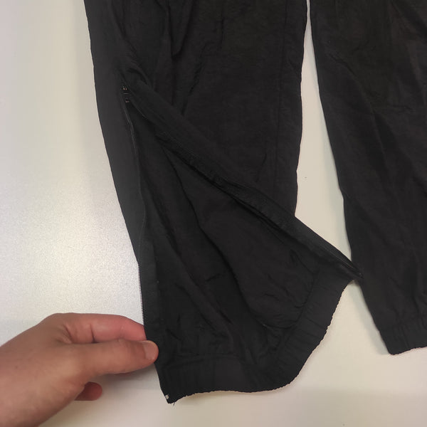 Nike Trackpants Vintage Full Black L (M fit L) Stoff aus Regenjacke #8051