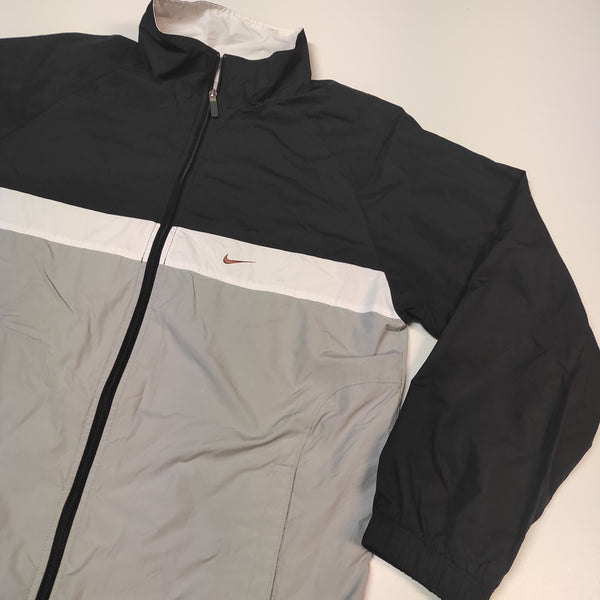 Nike Trackjacket Vintage L nylon Stoff aus Regenjacke #8183