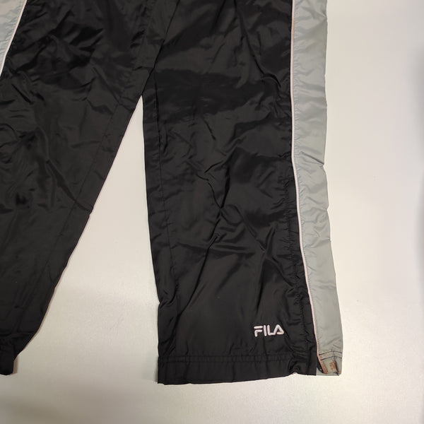 Fila Trackpants Vintage Baggy L Nylon Stoff aus Regenjacke Baggy #8486 ( M fit L)