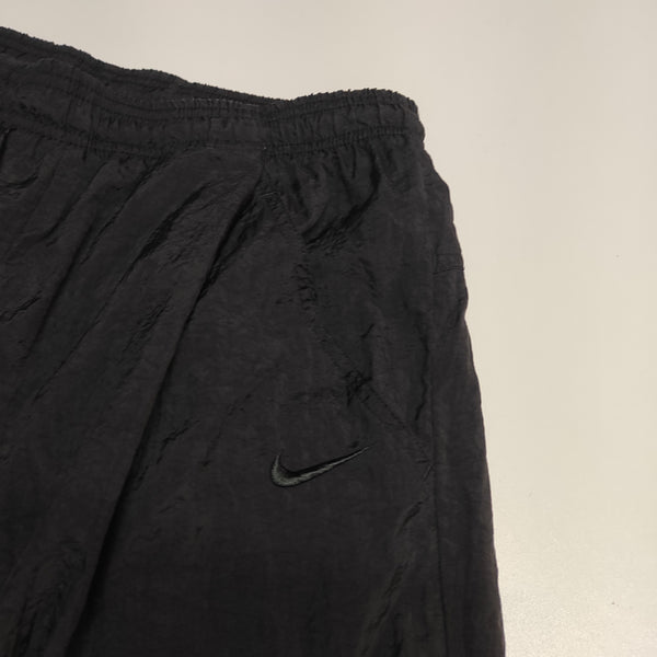 Nike Trackpants full black Vintage Baggy L Nylon Stoff aus Regenjacke #8547