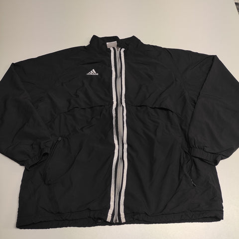 Adidas Vintage Trackjacket M nylon stoff aus Regenjacke #8266