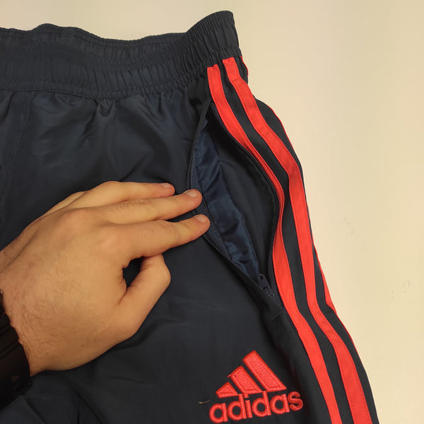 Adidas x Olympique Lyon Trackpants S Nylon Stoff aus Regenjacke #9410