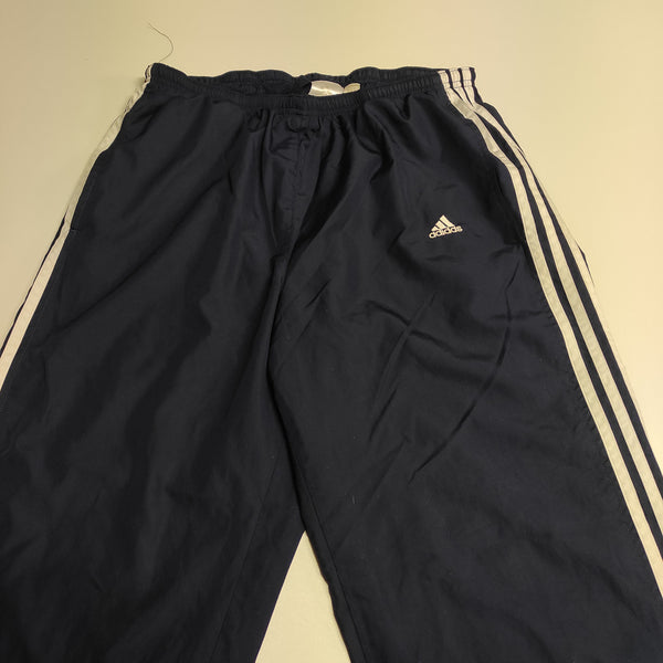 Adidas Vintage Trackpants Baggy Nylon Stoff aus Regenjacke S #8734 L fit S