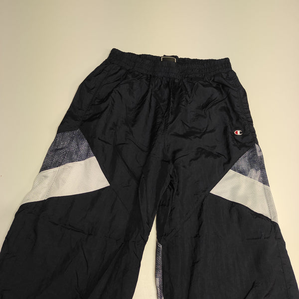 Champion Vintage Trackpants Baggy L Nylon Stoff aus Regenjacke #8541