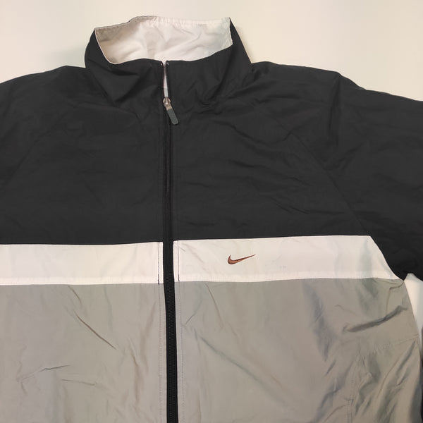 Nike Trackjacket Vintage L nylon Stoff aus Regenjacke #8183