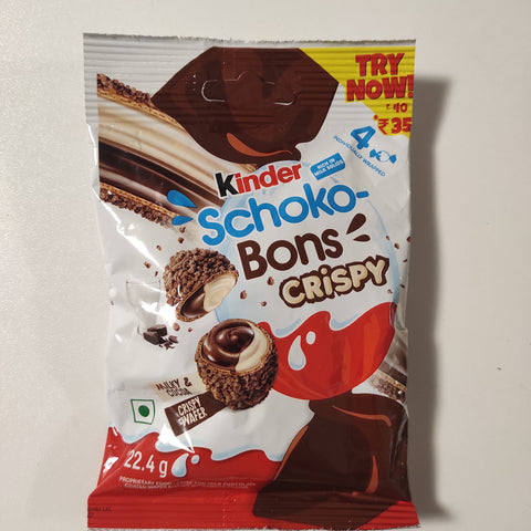 Schoko Bons Crispy 22,4g Packung oder Einzeln