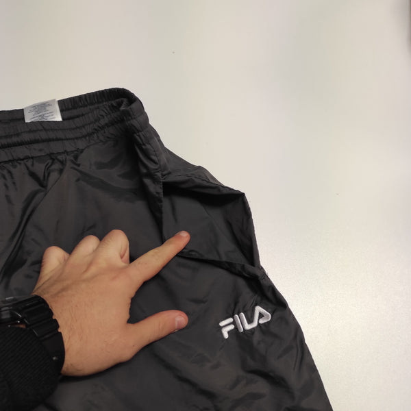 Fila Trackpants Vintage L Nylon Stoff aus Regenjacke #8484