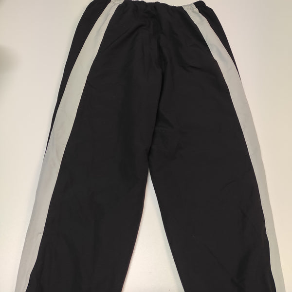 Puma Vintage Trackpants L White Stripes Nylon Stoff aus Regenjacke #8143