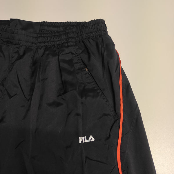 Fila Trackpants Vintage L Baggy Nylon Stoff aus Regenjacke #8696