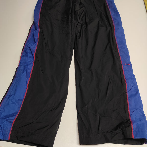 Nike Trackpants Vintage Baggy Nylon Stoff aus Regenjacke L #8698