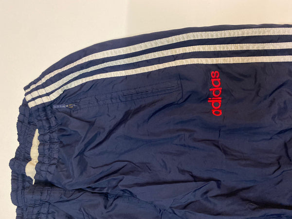 Adidas Trackpants Vintage Baggy Nylon Stoff aus Regenjacke #9229