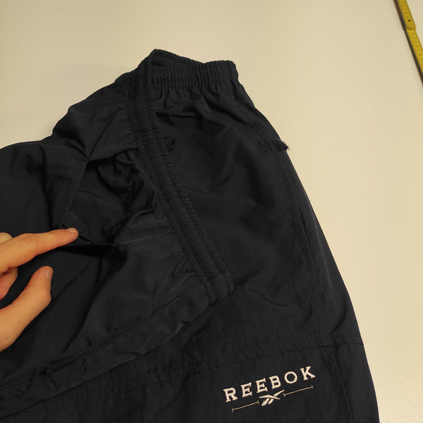 Reebok Vintage Trackpants M Nylon Stoff aus Regenjacke Baggy #8685