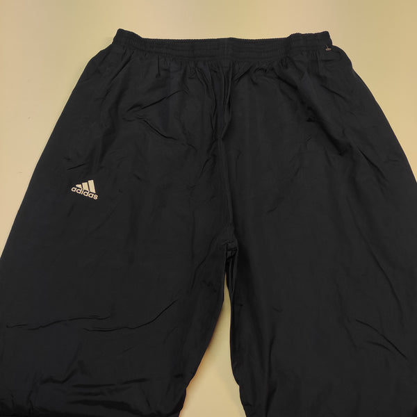 Adidas Vintage Trackpants L Baggy Nylon Stoff aus Regenjacke #8653