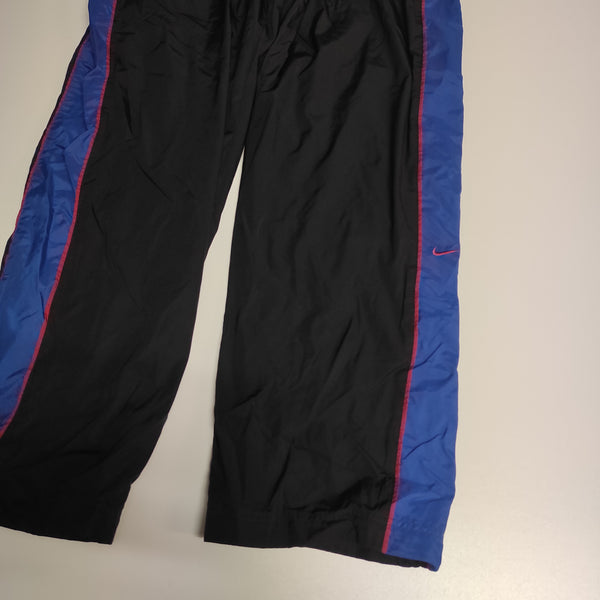 Nike Trackpants Vintage Baggy Nylon Stoff aus Regenjacke L #8698