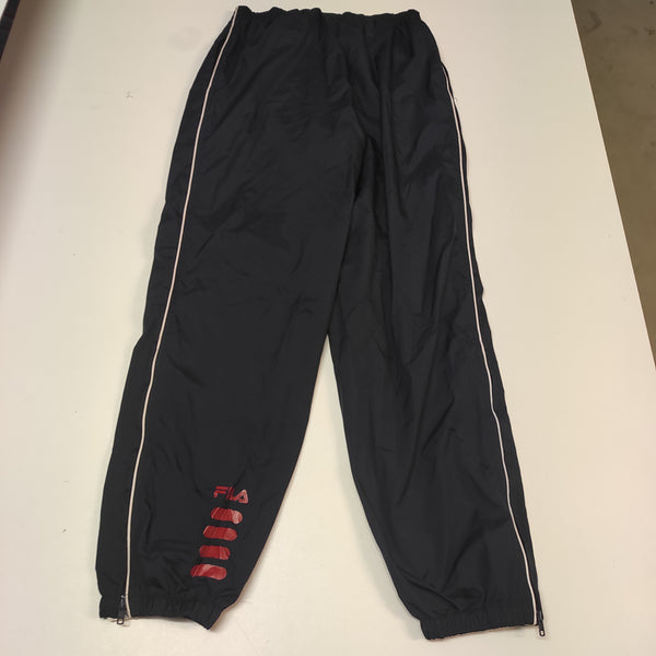 Fila vintage Trackpants L baggy nylon Stoff aus Regenjacke #8776