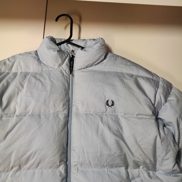 Fred Perry Vintage Babyblau Daunenjacke M