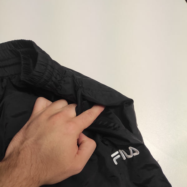 Fila Trackpants Vintage Baggy XL Nylon Stoff aus Regenjacke #8500